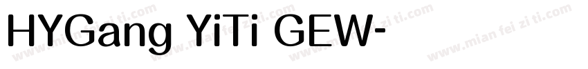 HYGang YiTi GEW字体转换
